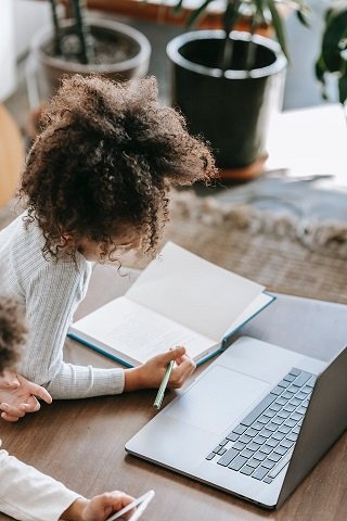 10-11 year old girl taking the 11+ exam